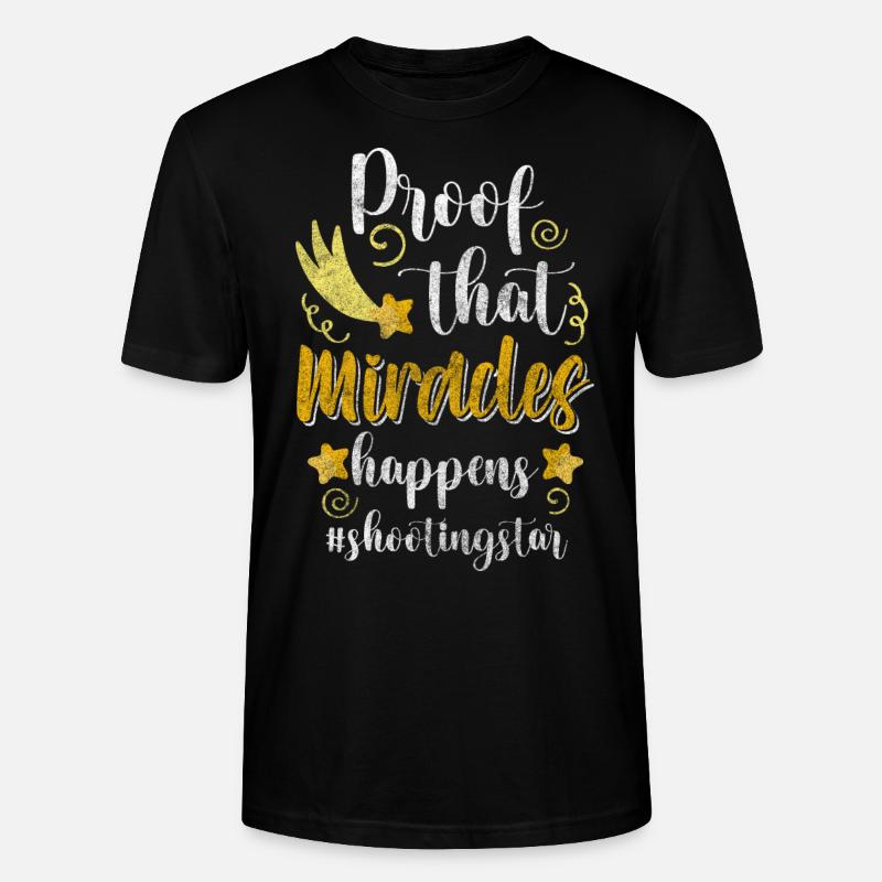 Sternenhimmel Träumen Sternchen - Stanley/Stella Unisex Bio-T-Shirt CRAFTER - Schwarz