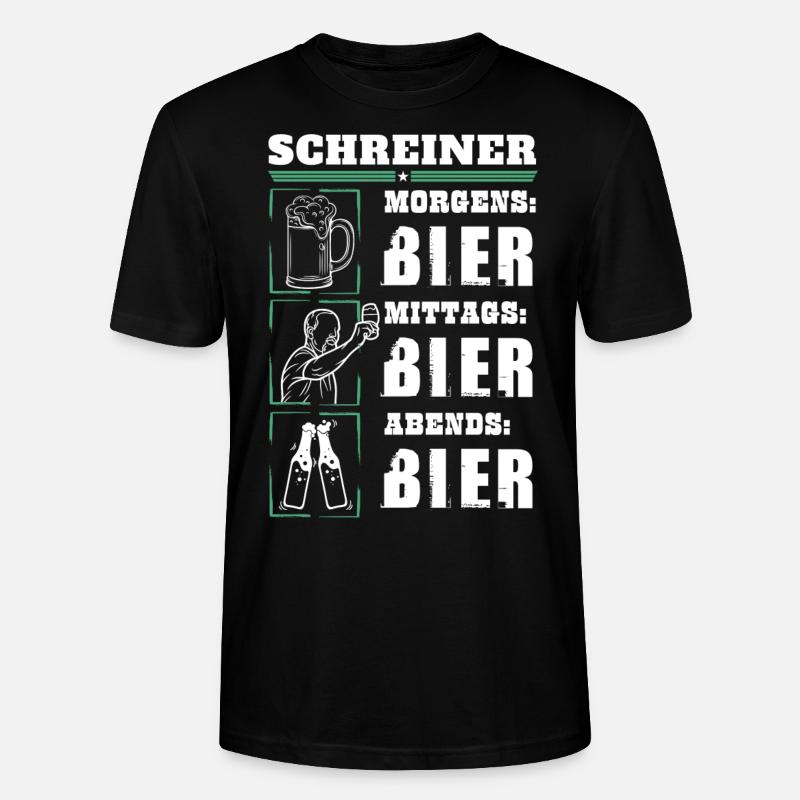 Mon quotidien de menuisier - T-shirt bio CRAFTER Stanley Stella Unisexe - noir