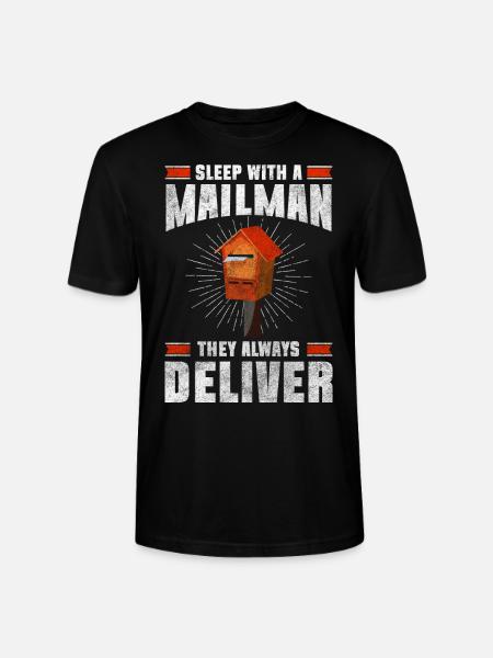 Postman Letter Parcel Delivery Express - Stanley/Stella CRAFTER Unisex Organic T-Shirt - black