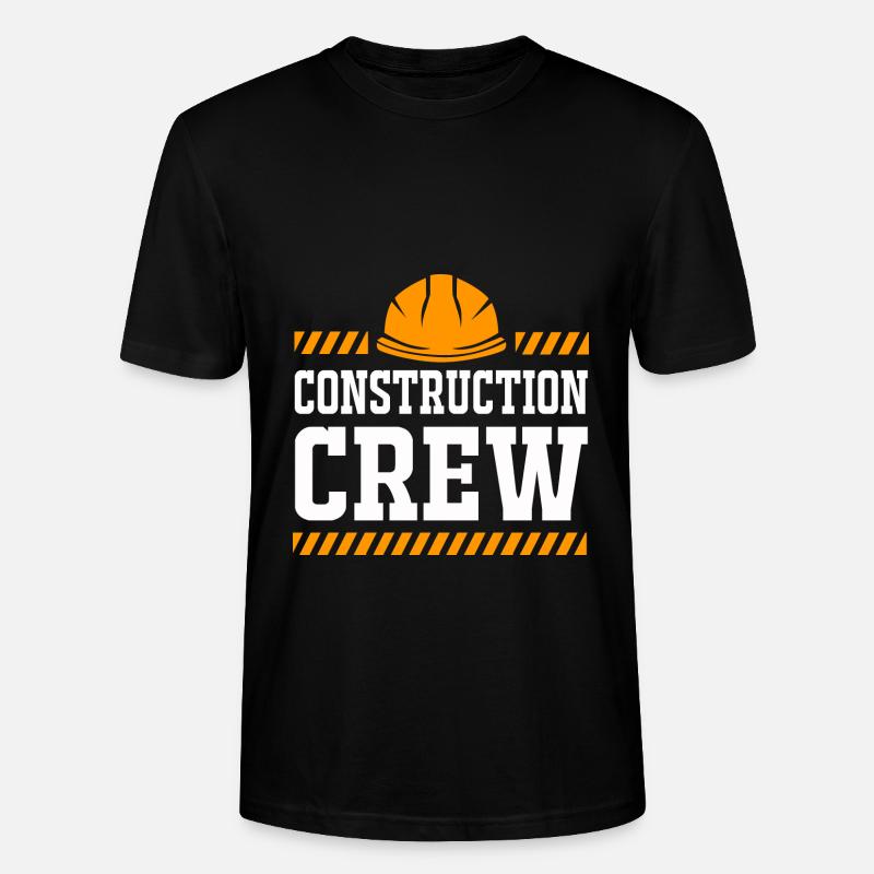 Construction worker construction site - Stanley/Stella CRAFTER Unisex Organic T-Shirt - black