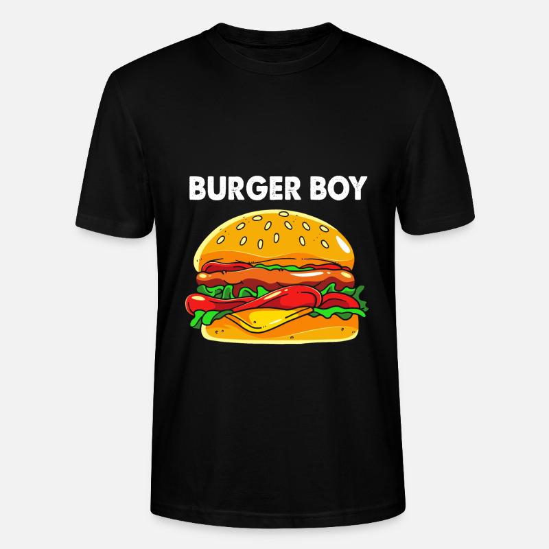 Burger au fromage - T-shirt bio CRAFTER Stanley Stella Unisexe - noir