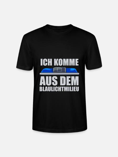 Polizei Blaulichtmilieu Blaulicht - Stanley/Stella Unisex Bio-T-Shirt CRAFTER - Schwarz