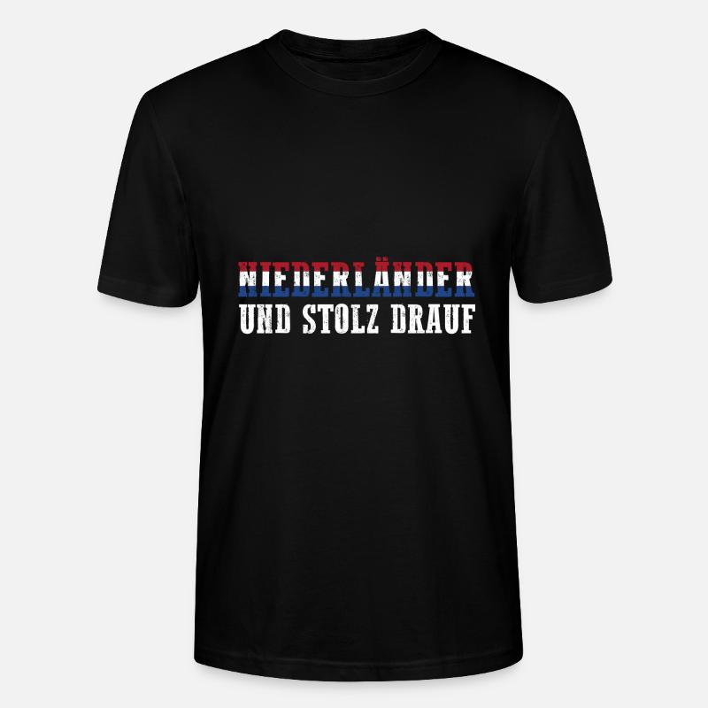 Pays-Bas Pays-Bas Pays-Bas - T-shirt bio CRAFTER Stanley Stella Unisexe - noir