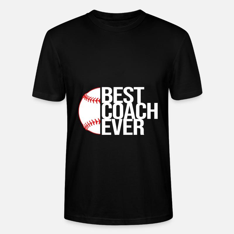 Entraîneur de baseball - T-shirt bio CRAFTER Stanley Stella Unisexe - noir