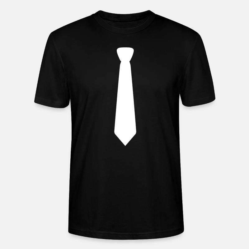 cravate - T-shirt bio CRAFTER Stanley Stella Unisexe - noir