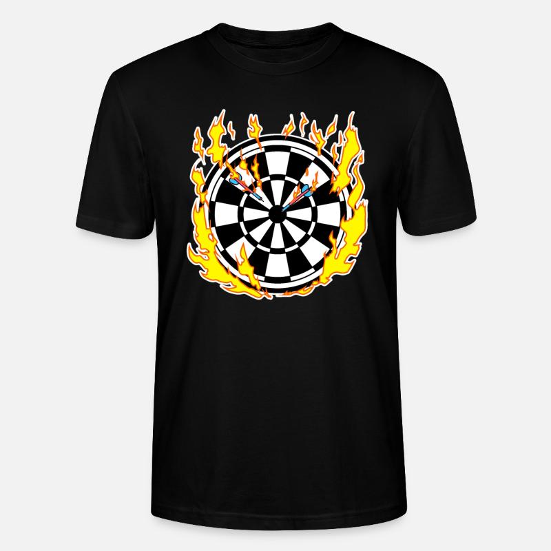 Jeu de fléchettes en feu - T-shirt bio CRAFTER Stanley Stella Unisexe - noir