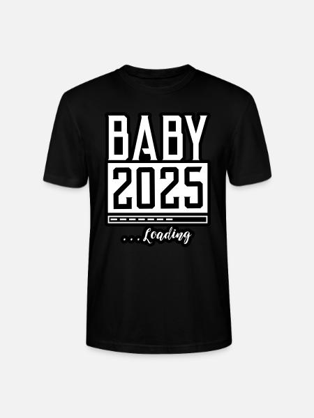 Baby 2025 Loading Babyshower - Stanley/Stella CRAFTER Unisex Organic T-Shirt - black