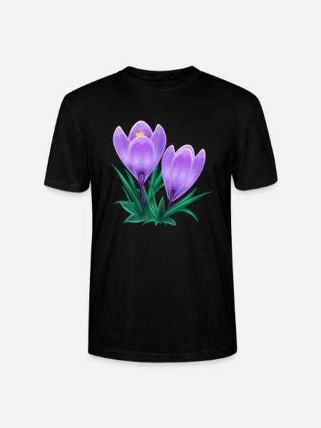 crocus - Stanley/Stella CRAFTER Unisex Organic T-Shirt - black