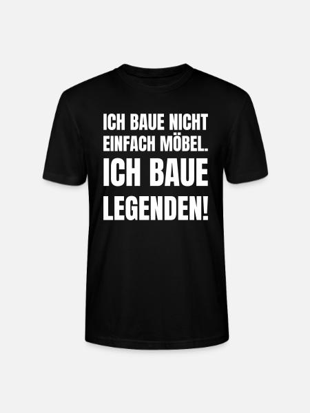 Ich baue nicht einfach Möbel. - Stanley/Stella Unisex Bio-T-Shirt CRAFTER - Schwarz