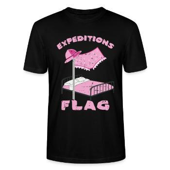 Expeditions Flagge Unterhose - Stanley/Stella Unisex Bio-T-Shirt CRAFTER - Schwarz - Vorne - Alina (178cm) & Michal (187cm)
