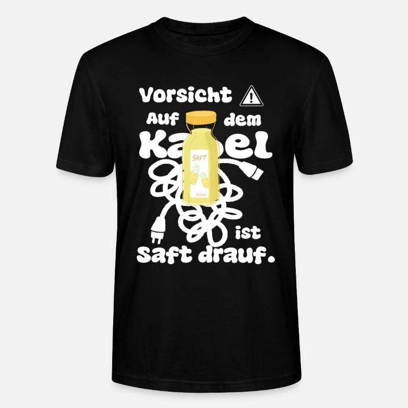 Lustiger Elektriker Spruch - Stanley/Stella Unisex Bio-T-Shirt CRAFTER - Schwarz