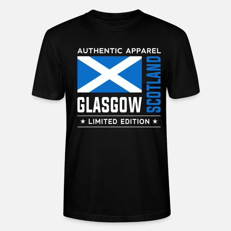 Glasgow - Stanley/Stella Unisex Bio-T-Shirt CRAFTER - Schwarz