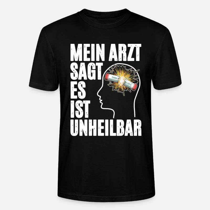Pyrotechnik Im Kopf - Stanley/Stella Unisex Bio-T-Shirt CRAFTER - Schwarz
