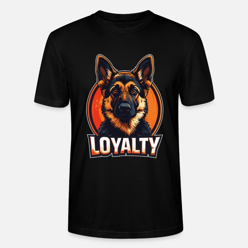 Loyalty – Deutscher Schäferhund Design - Stanley/Stella Unisex Bio-T-Shirt CRAFTER - Schwarz