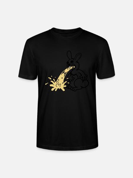 Bunny pukes - Stanley/Stella CRAFTER Unisex Organic T-Shirt - black