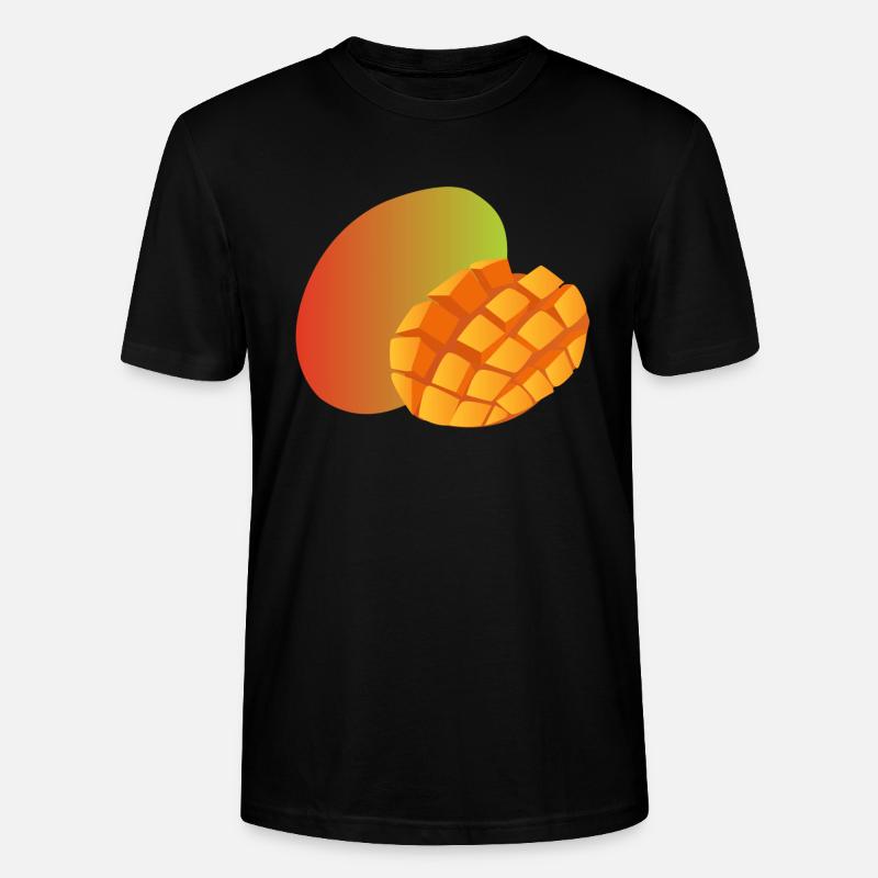 mango veggie gemuese fruits8 - Stanley/Stella Unisex Bio-T-Shirt CRAFTER - Schwarz