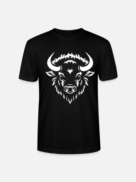 Bison Buffalo - Stanley/Stella CRAFTER Unisex Organic T-Shirt - black