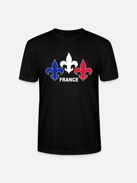 Fleurs de Lys - T-shirt bio CRAFTER Stanley Stella Unisexe - noir