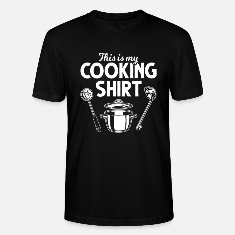 Funny chef kitchen cooking - Stanley/Stella CRAFTER Unisex Organic T-Shirt - black