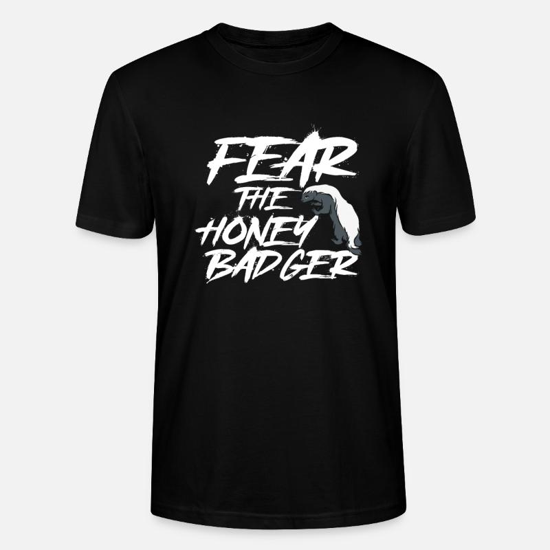 Fürchte Den Honigdachs - Stanley/Stella Unisex Bio-T-Shirt CRAFTER - Schwarz