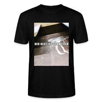 Der Rest ist Schweigen - Stanley/Stella Unisex Bio-T-Shirt CRAFTER - Schwarz - Vorne - Alina (178cm) & Michal (187cm)