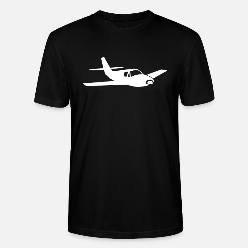 Flugzeug Flieger - Stanley/Stella Unisex Bio-T-Shirt CRAFTER - Schwarz