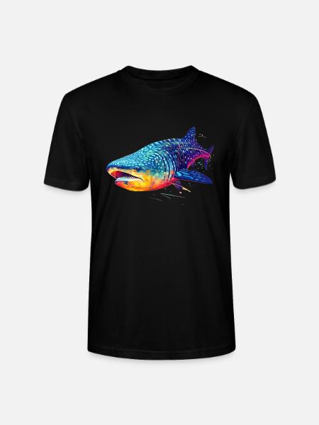 Walhai - Stanley/Stella Unisex Bio-T-Shirt CRAFTER - Schwarz