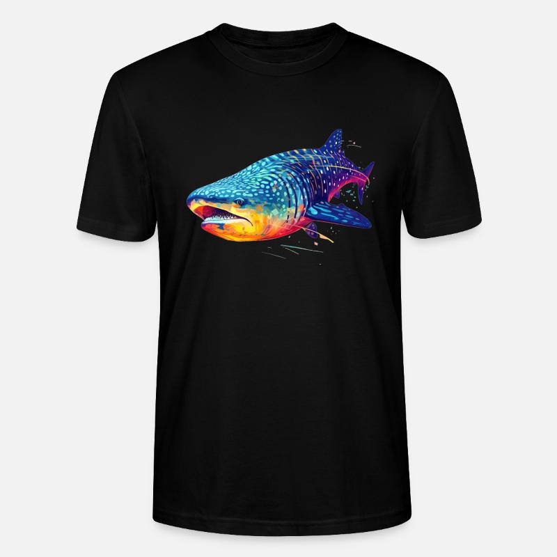 Walhai - Stanley/Stella Unisex Bio-T-Shirt CRAFTER - Schwarz