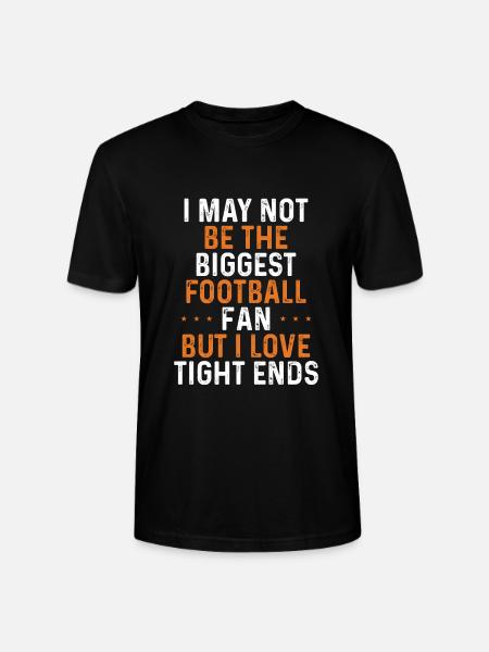 I love tight ends - Stanley/Stella CRAFTER Unisex Organic T-Shirt - black
