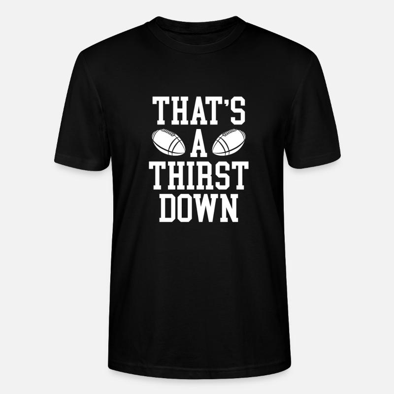 This is a thirst downwards - Stanley/Stella CRAFTER Unisex Organic T-Shirt - black