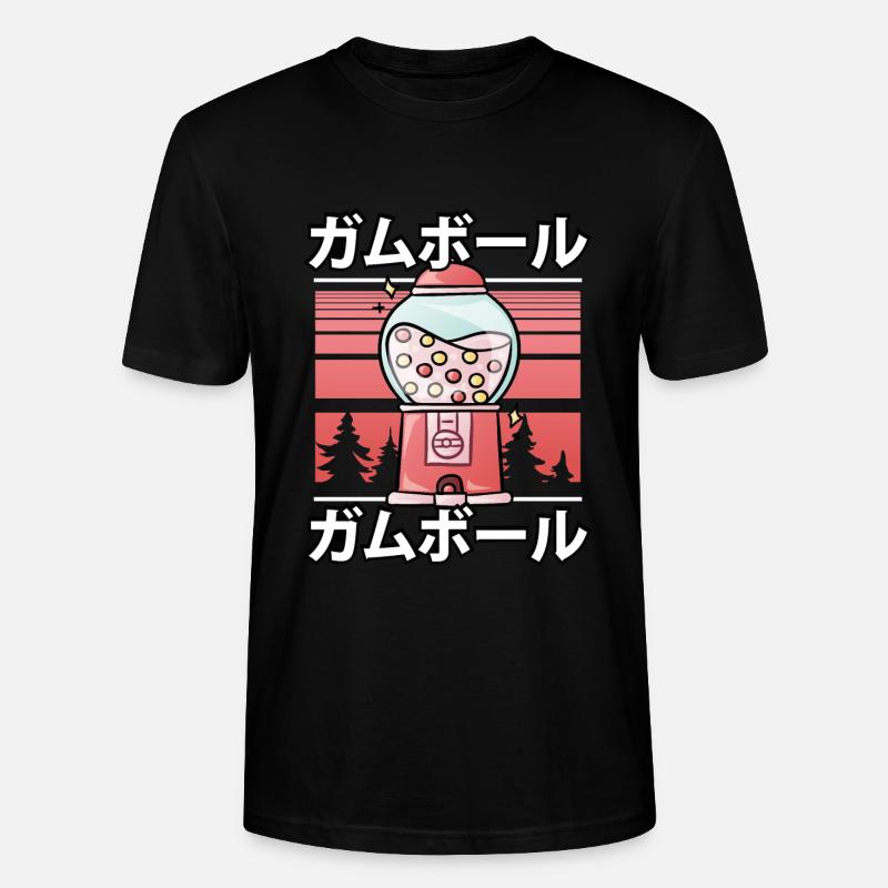 Süßer Kawaii Kaugummispender - Stanley/Stella Unisex Bio-T-Shirt CRAFTER - Schwarz