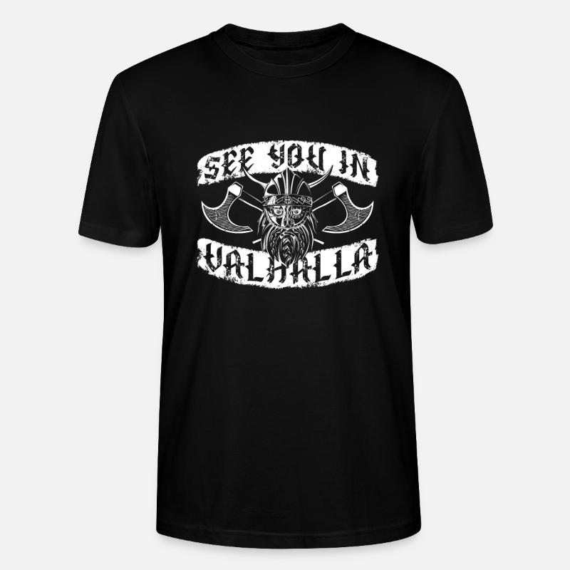 Rendez-vous à Valhalla Vikings - T-shirt bio CRAFTER Stanley Stella Unisexe - noir