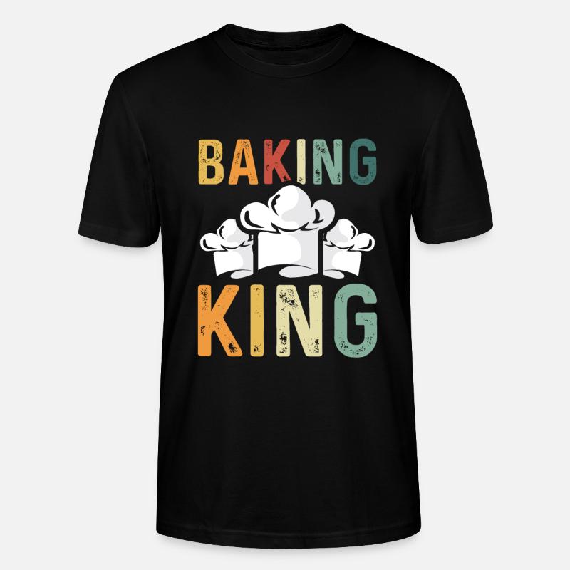 Backkönig Retro - Stanley/Stella Unisex Bio-T-Shirt CRAFTER - Schwarz