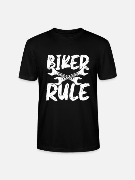 Biker regel - Stanley/Stella Unisex Bio-T-Shirt CRAFTER - Schwarz