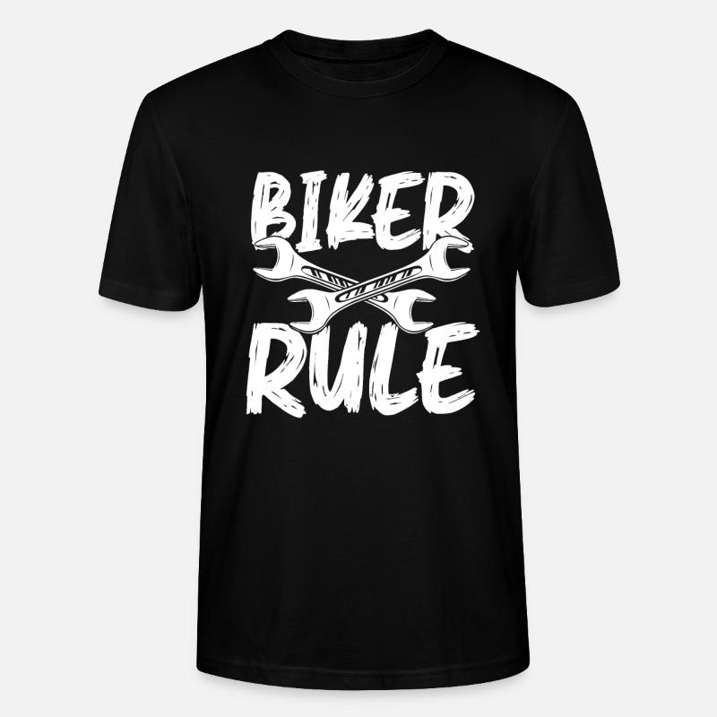 Biker regel - Stanley/Stella Unisex Bio-T-Shirt CRAFTER - Schwarz