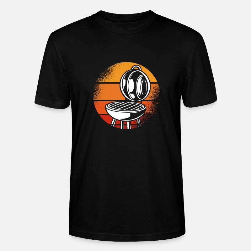 Barbecue dans un style rétro - T-shirt bio CRAFTER Stanley Stella Unisexe - noir
