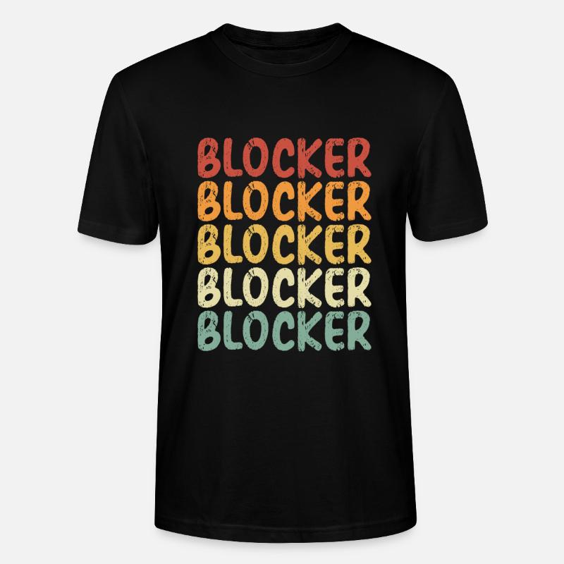 Bloqueur de volleyball Retro - T-shirt bio CRAFTER Stanley Stella Unisexe - noir