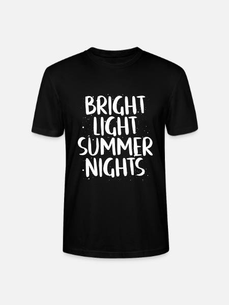 Bright Bright Summer Nights - Stanley/Stella CRAFTER Unisex Organic T-Shirt - black