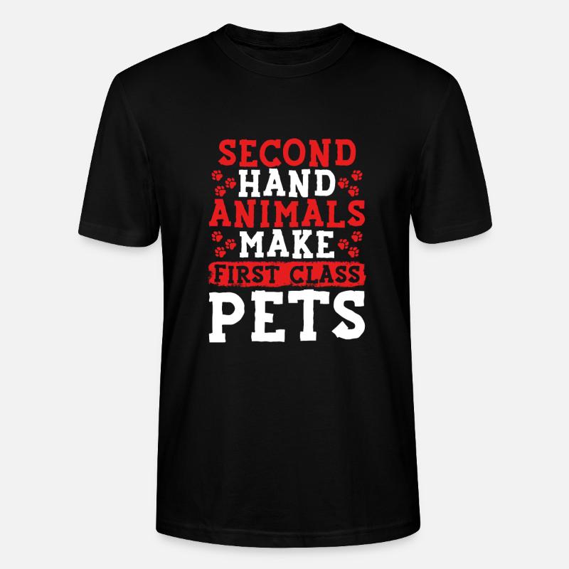 Make first-class pets - Stanley/Stella CRAFTER Unisex Organic T-Shirt - black