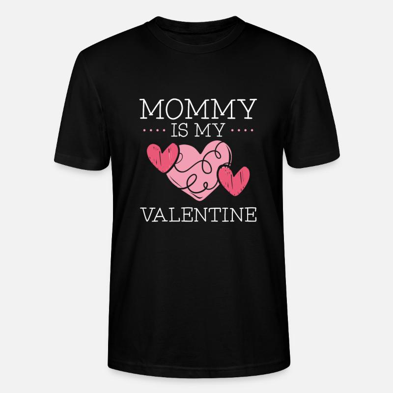 Maman est ma Saint-Valentin - T-shirt bio CRAFTER Stanley Stella Unisexe - noir