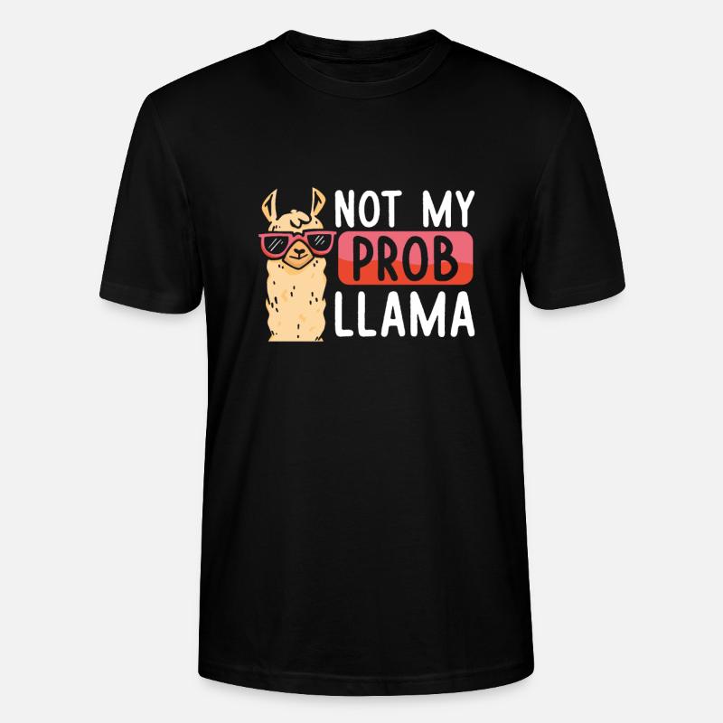 Pas mon problème Lama - T-shirt bio CRAFTER Stanley Stella Unisexe - noir