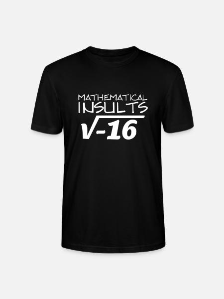 Mathematical insults - Stanley/Stella CRAFTER Unisex Organic T-Shirt - black