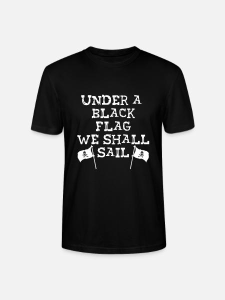 Sous drapeau noir - T-shirt bio CRAFTER Stanley Stella Unisexe - noir