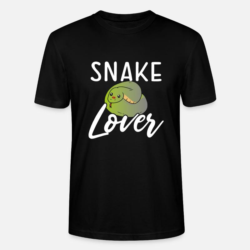Nice snake lover - Stanley/Stella CRAFTER Unisex Organic T-Shirt - black