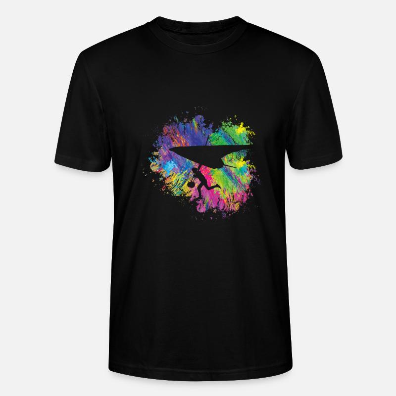 Sommergleitschirm Bunt - Stanley/Stella Unisex Bio-T-Shirt CRAFTER - Schwarz