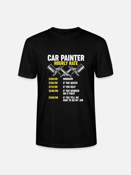 Car painter wage tariff - Stanley/Stella CRAFTER Unisex Organic T-Shirt - black