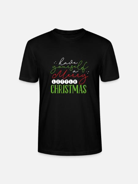 Merry Christmas - Stanley/Stella CRAFTER Unisex Organic T-Shirt - black