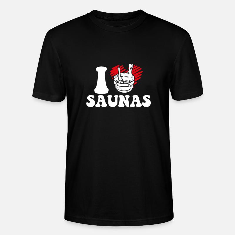 Ich Liebe Saunen - Stanley/Stella Unisex Bio-T-Shirt CRAFTER - Schwarz