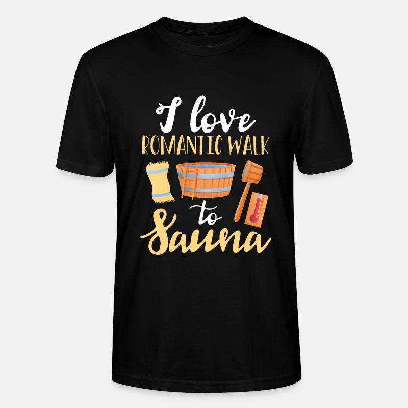 J’aime une promenade romantique - T-shirt bio CRAFTER Stanley Stella Unisexe - noir