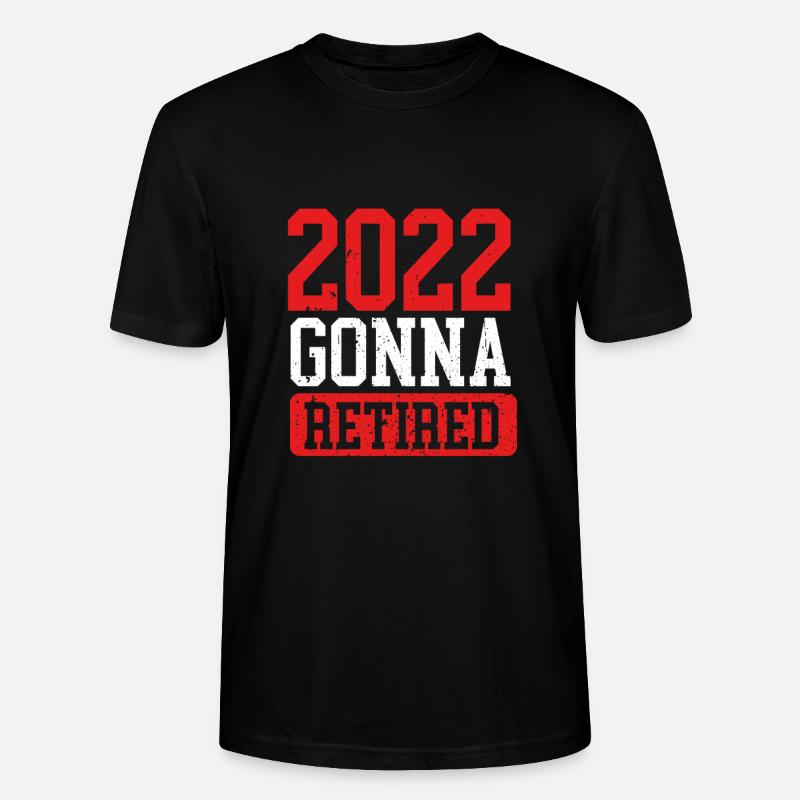 2022 tire à sa retraite - T-shirt bio CRAFTER Stanley Stella Unisexe - noir